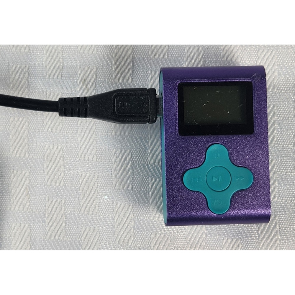 ECLIPSE By J lab Fit Clip 4GB MP3 Player Blue & Purple W/Clip And Cord